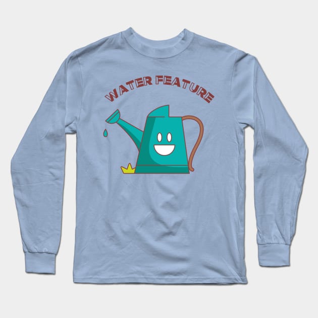 Water Feature, Watering Can, Gardening, Plant, Garden, Irrigation Long Sleeve T-Shirt by Style Conscious